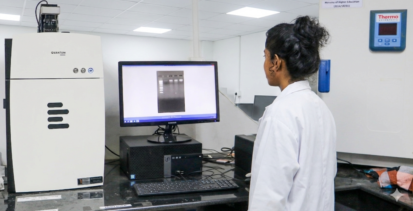 Modern laboratory landscape view