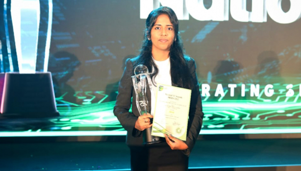 ABISHAA RUBANATHAN WINS THE GOLD AWARD FOR THE PROJECT, 'CUBIC - A MOBILE-BASED PLATFORM FOR THE SRI LANKAN SCHOOL TRANSPORT SYSTEM,' AT THE 25TH NATIONAL ICT AWARDS NBQSA 2023