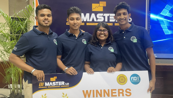 ANNOUNCING THE WINNERS OF BI MASTER 1.0 ORGANIZED BY THE ASSOCIATION OF BUSINESS AND TECHNOLOGY IN UNIVERSITY OF KELANIYA