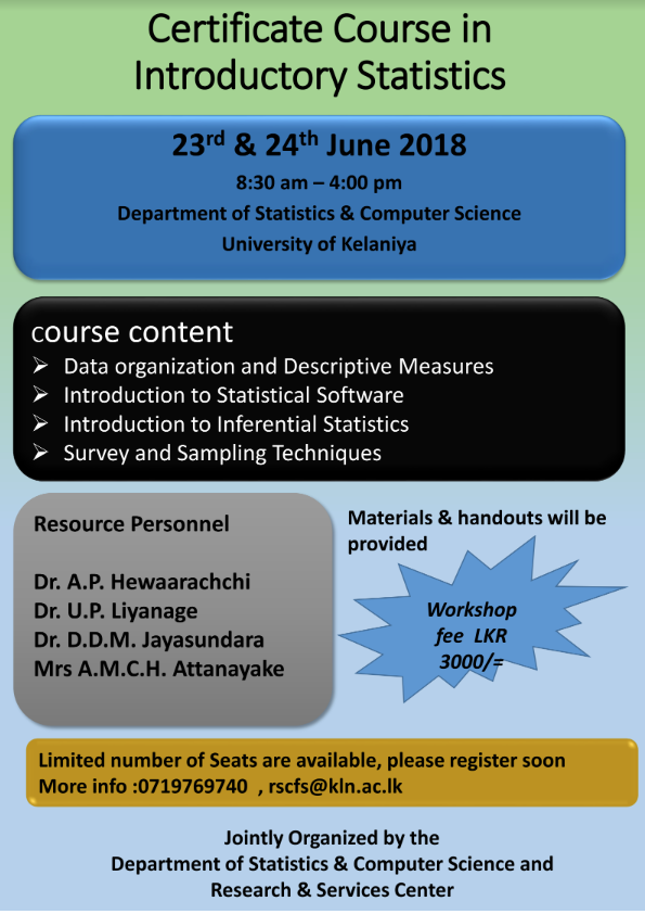 Certificate Course in Introductory Statistics